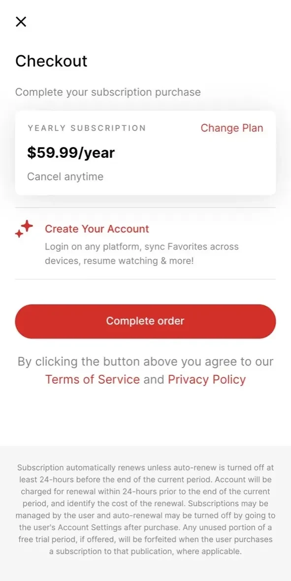 UrbanflixTV paywall screen
