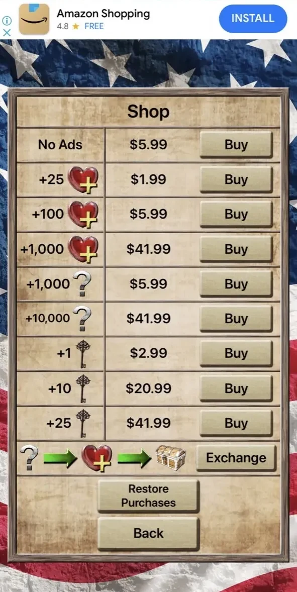 USA Geography paywall screen