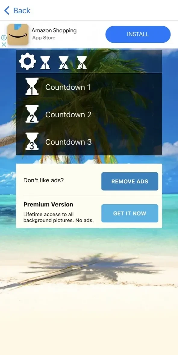 Vacation Countdown App paywall screen