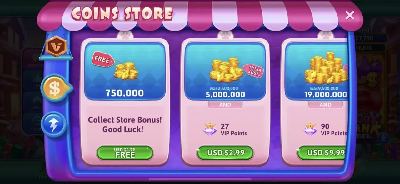 Vegas Party Casino Slots Game paywall screen