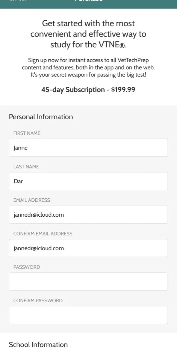 VetTechPrep paywall screen