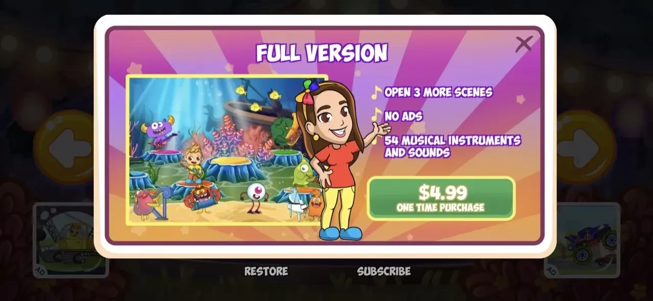 Vlad & Niki paywall screen