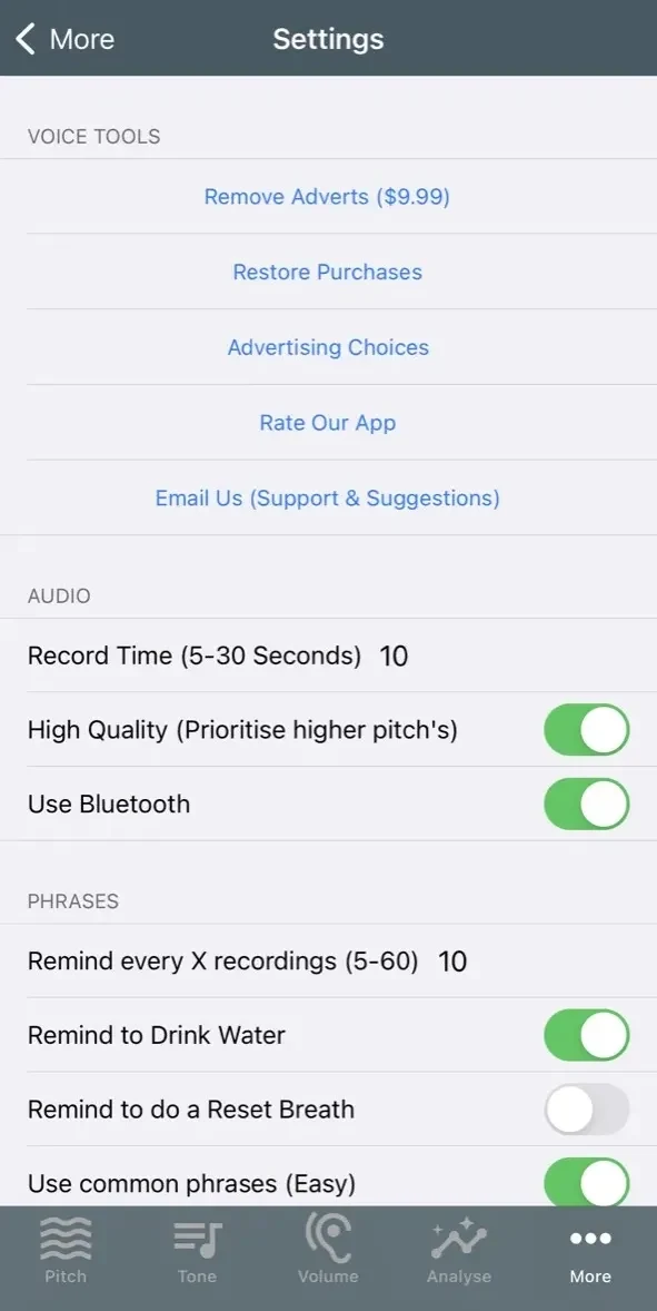 Voice Tools paywall screen