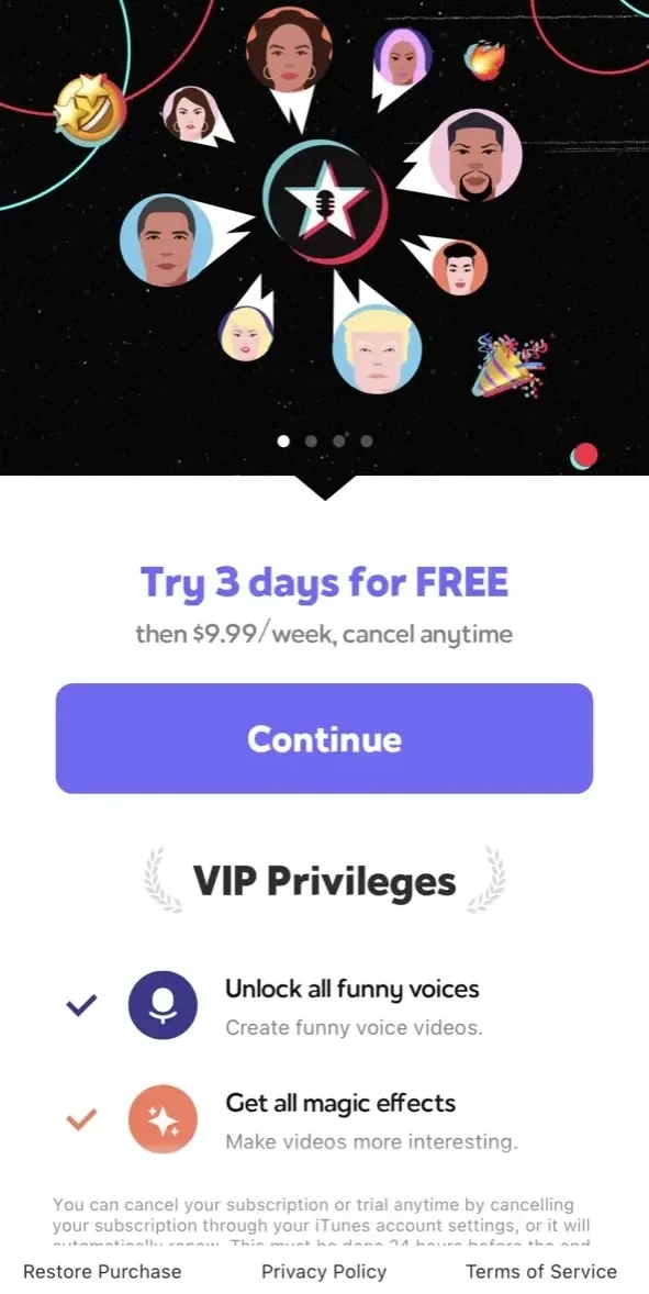 VoiceGaga paywall screen