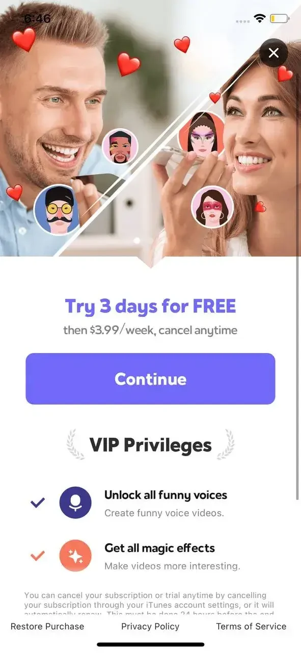 VoiceGaga paywall screen