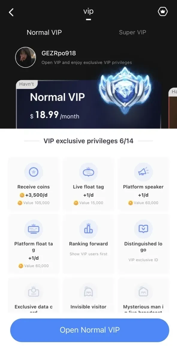 Vone paywall screen