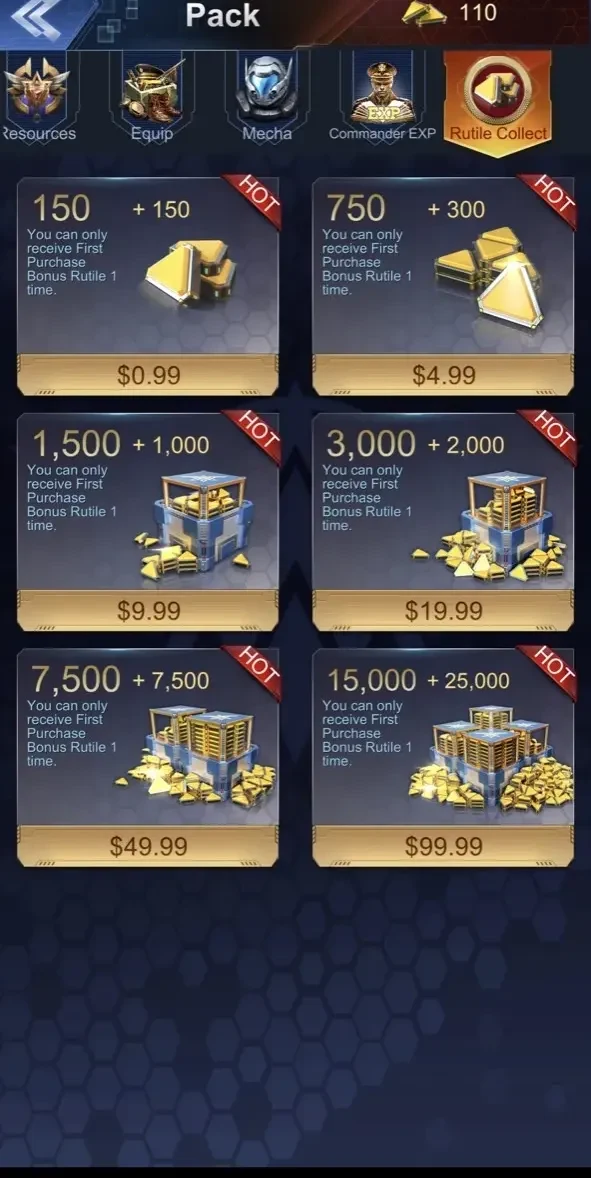 War of Destiny paywall screen
