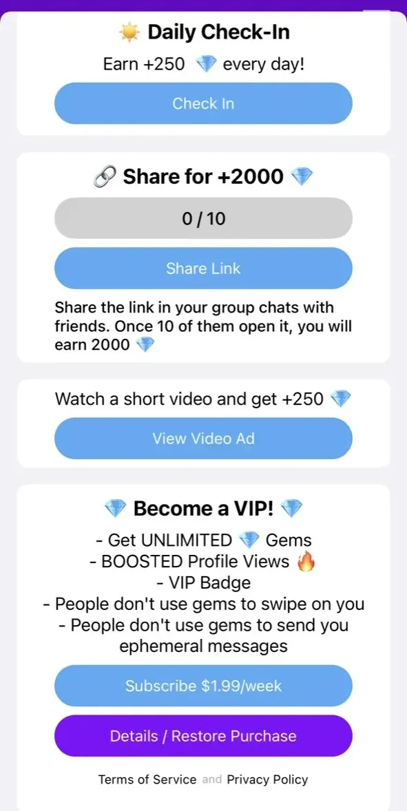 Wave paywall screen
