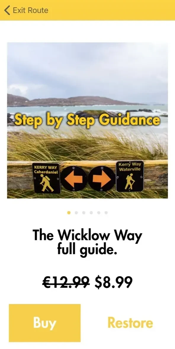 Waymarked Trails paywall screen
