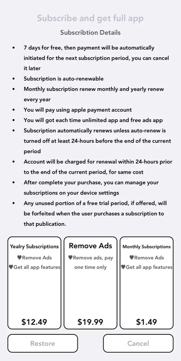 Weather Alarm منبه الطقس paywall screen