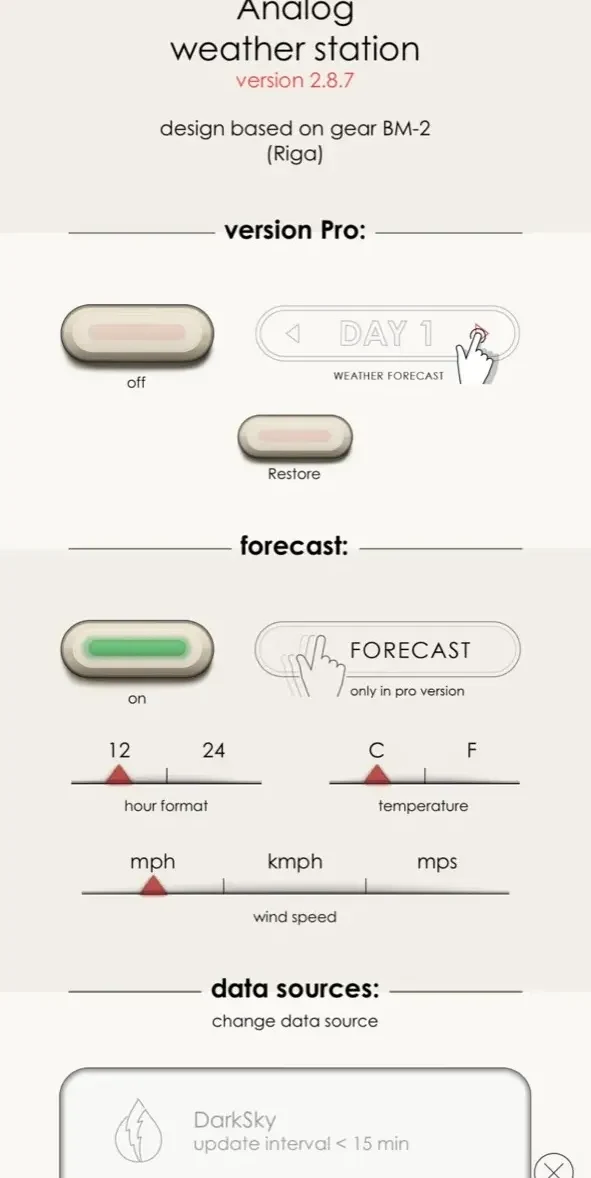 Weather Station paywall screen