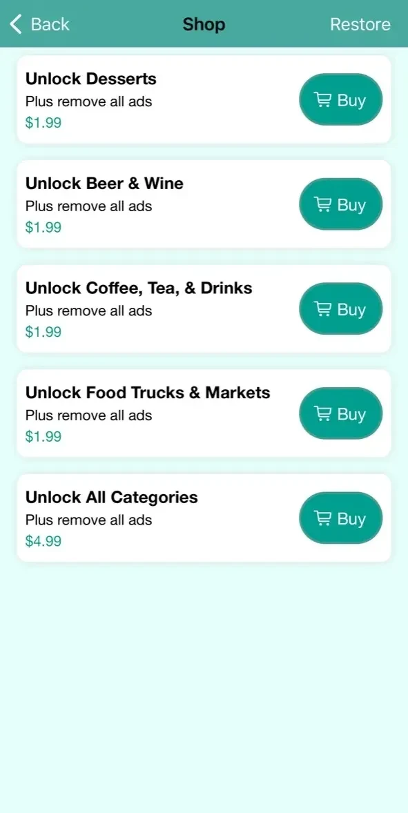 WhattaEat paywall screen