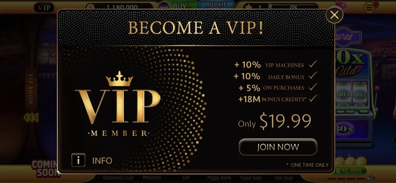 Wild Classic Slots Casino Game paywall screen