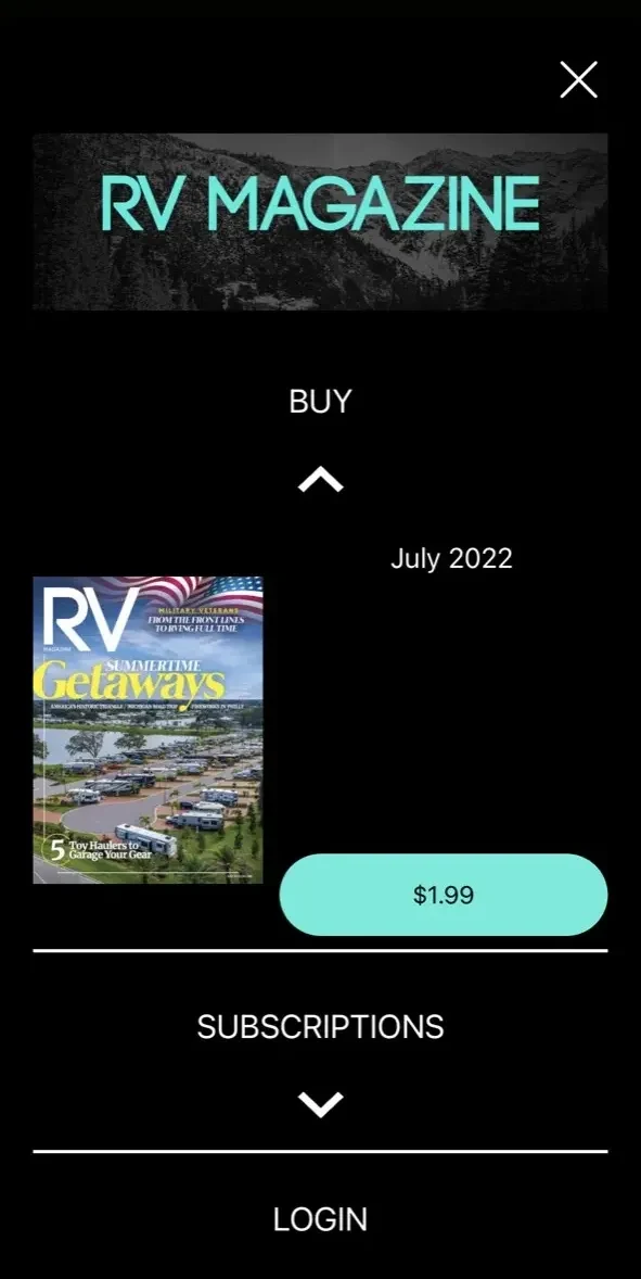 Wildsam Magazine paywall screen
