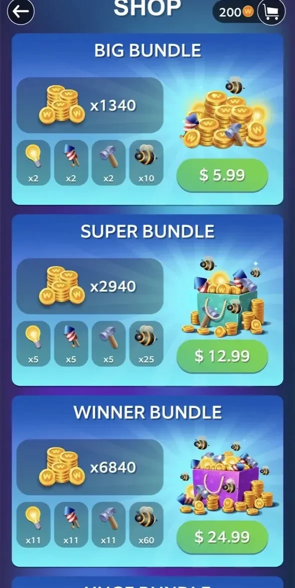Word Lots paywall screen