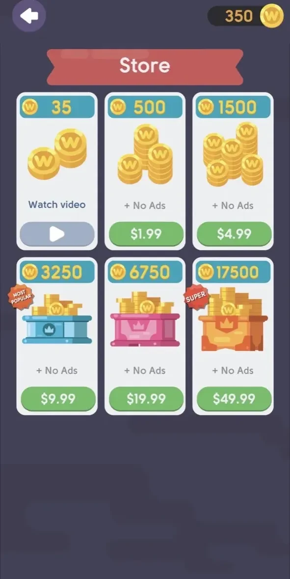 Word Search Sea Game paywall screen