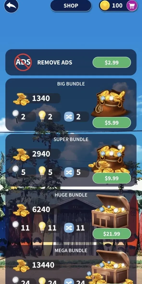 Word Surf paywall screen