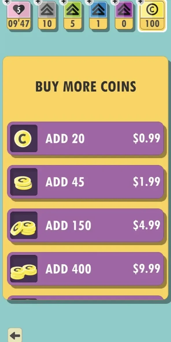 Wordies World paywall screen