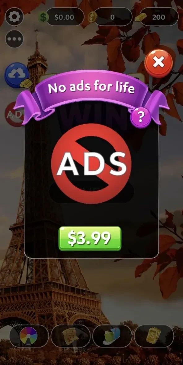 Words to Win paywall screen