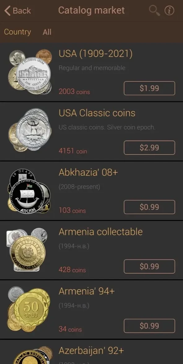 World coins paywall screen