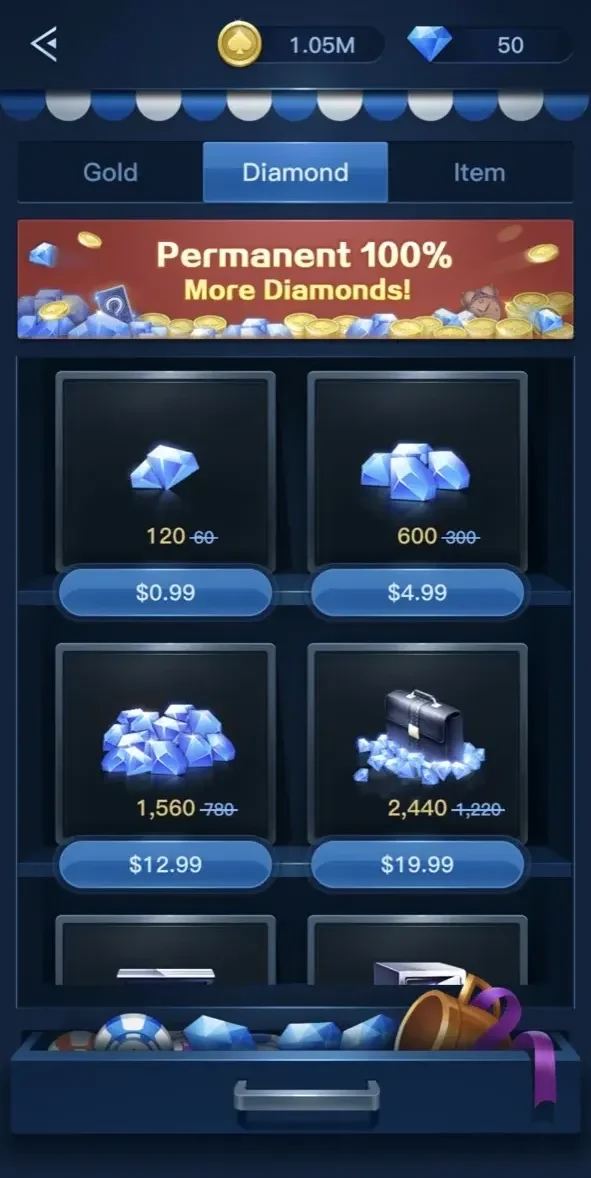X-Poker paywall screen