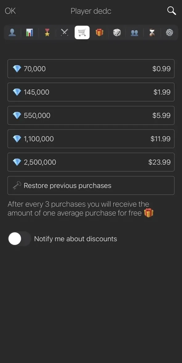 Yamb paywall screen
