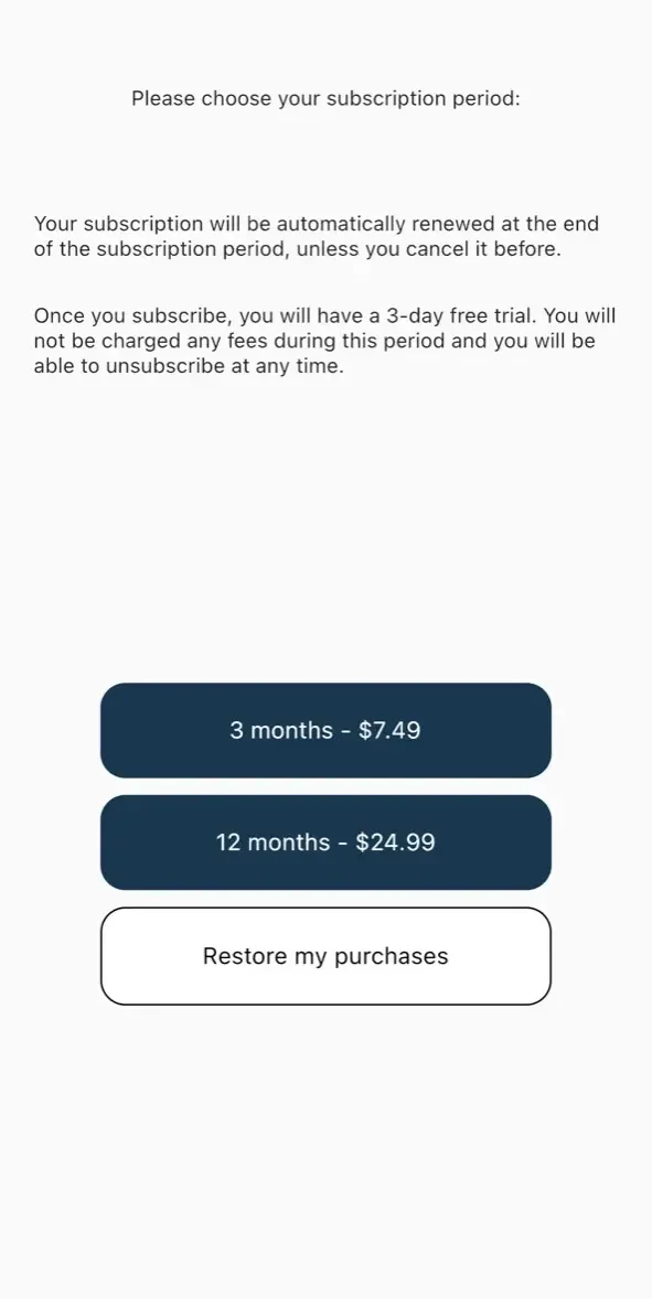 YLMSportScience paywall screen