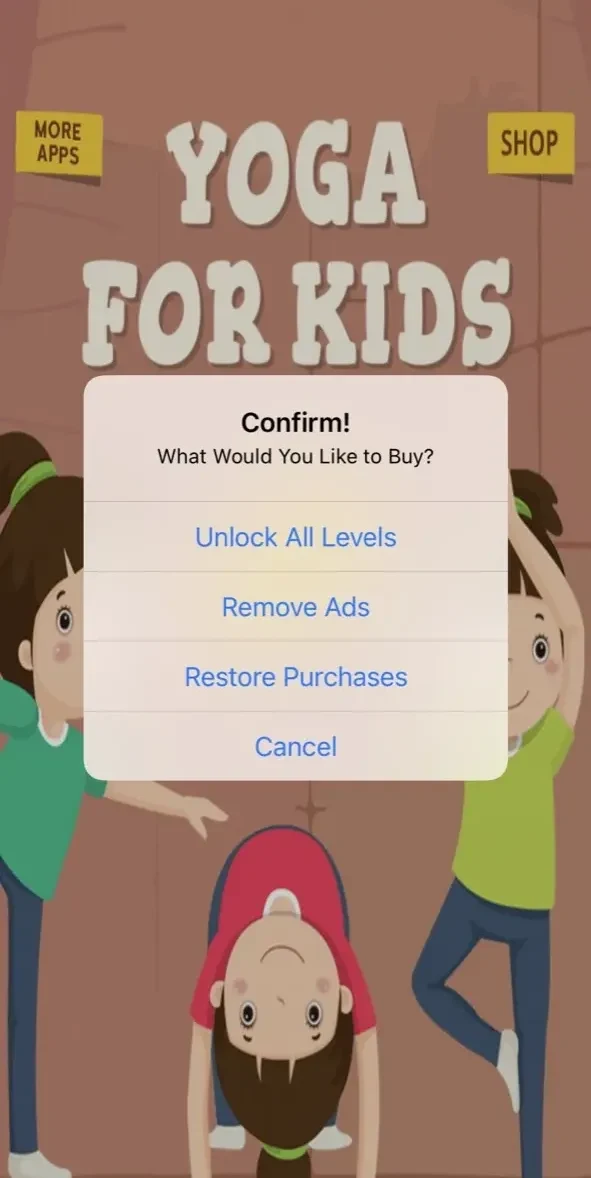 Yoga For Kids Daily Fitness paywall screen