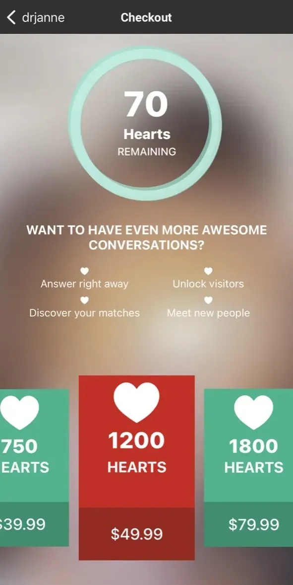 yoomee paywall screen