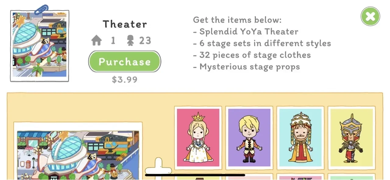 YoYa paywall screen