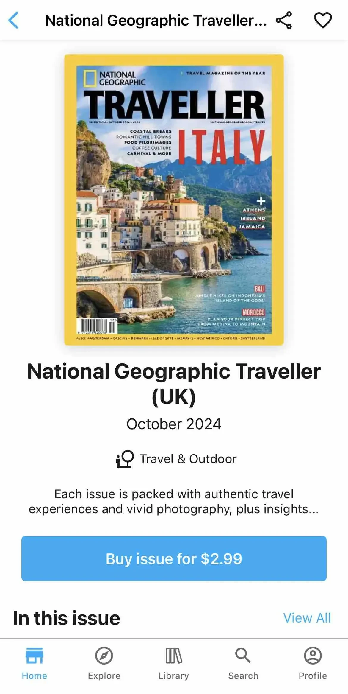 ZINIO paywall screen